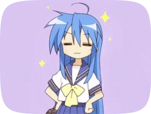 🌫 Стикер «konata lucky star» для Telegram