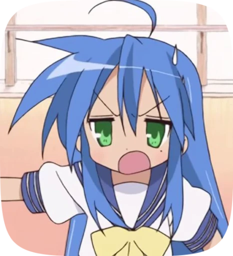 🌫 Стикер «konata lucky star» для Telegram