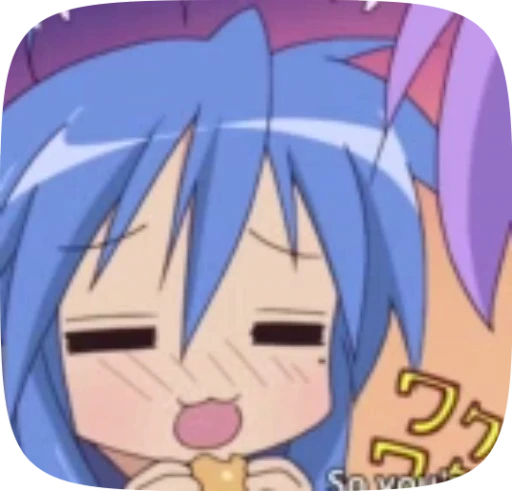 🌫 Стикер «konata lucky star» для Telegram