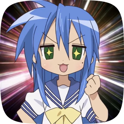 🌫 Стикер «konata lucky star» для Telegram