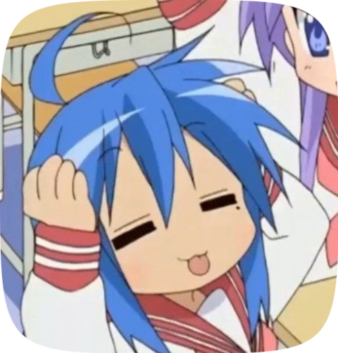 🌫 Стикер «konata lucky star» для Telegram