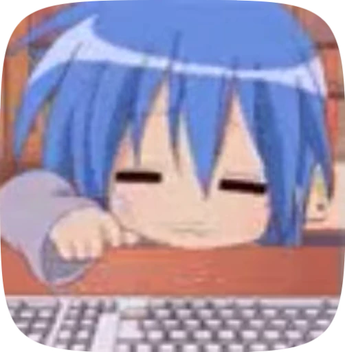 🌫 Стикер «konata lucky star» для Telegram