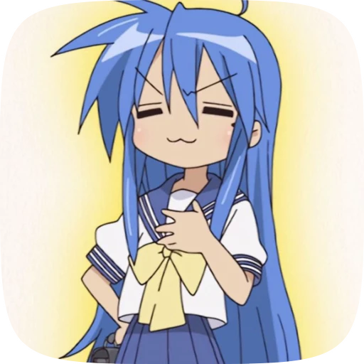 🌫 Стикер «konata lucky star» для Telegram