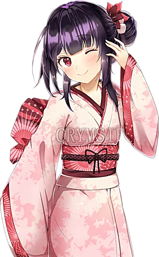 👘 Стикер «Kawaii (かわいい)» для Telegram