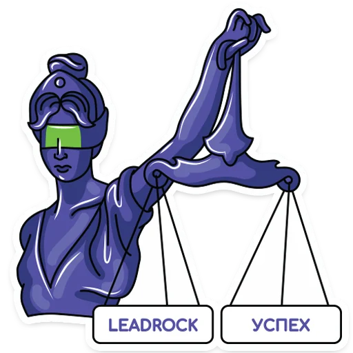 ⚖️ Стикер «Leadrock» для Telegram
