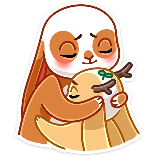 🤗 Стикер «Снежный Листочек» для Telegram