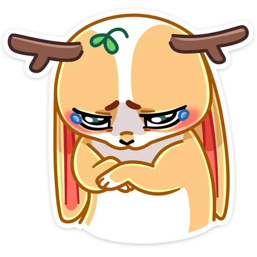 😫 Стикер «Снежный Листочек» для Telegram