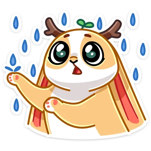 ☔️ Стикер «Снежный Листочек» для Telegram