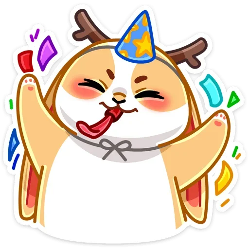🥳 Стикер «Снежный Листочек» для Telegram