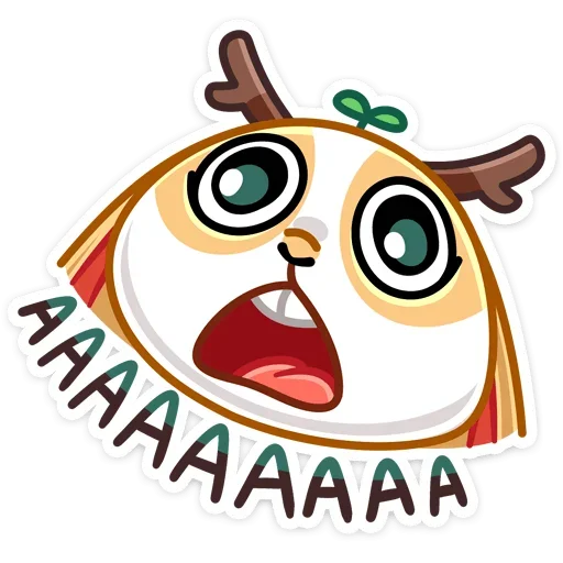 😲 Стикер «Снежный Листочек» для Telegram