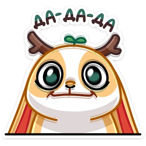 👍 Стикер «Снежный Листочек» для Telegram