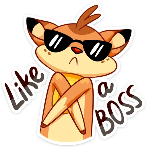 😎 Стикер «Новогодний Лифи» для Telegram