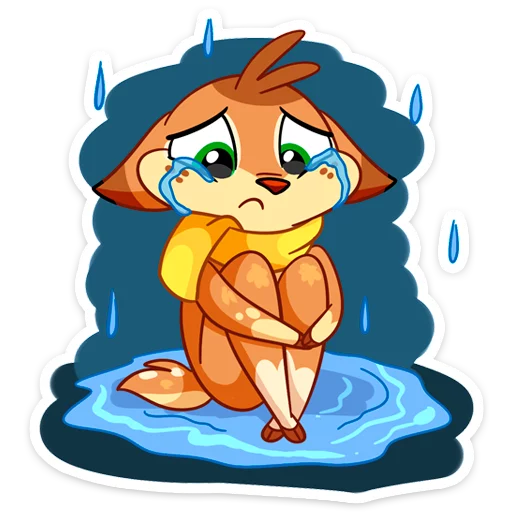 😭 Стикер «Новогодний Лифи» для Telegram