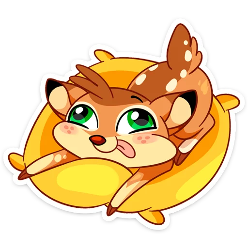 🤗 Стикер «Новогодний Лифи» для Telegram