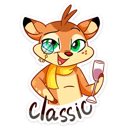 😀 Стикер «Новогодний Лифи» для Telegram