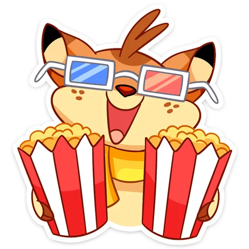 🍿 Стикер «Новогодний Лифи» для Telegram