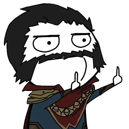 🖕 Стикер «League of Trolls Лига троллей» для Telegram