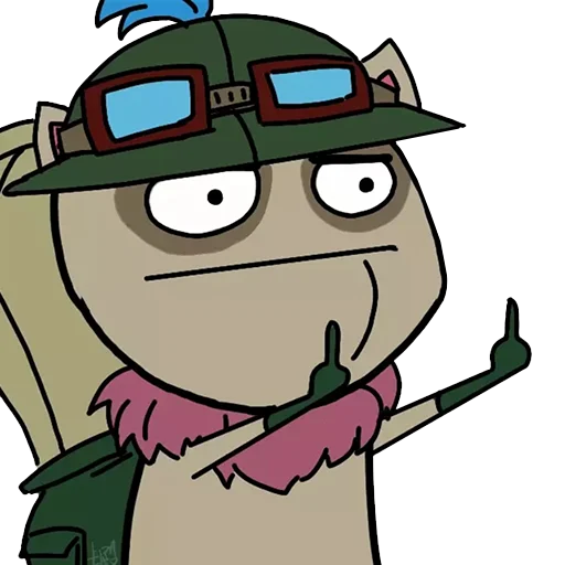 🖕 Стикер «League of Trolls Лига троллей» для Telegram