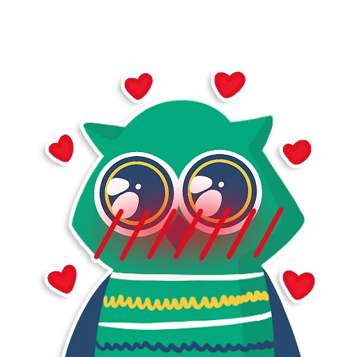 😍 Стикер «learnoff-owl» для Telegram