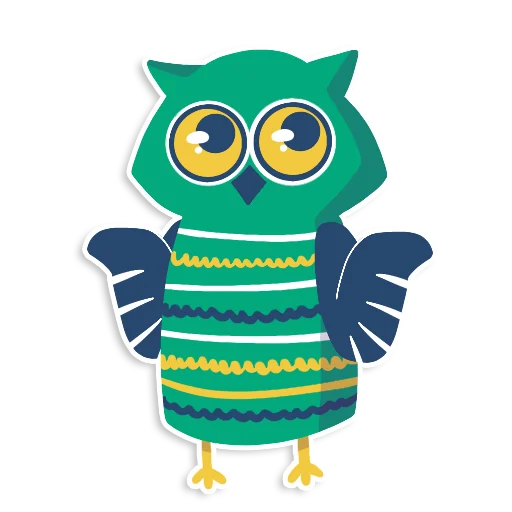 🤷‍♂️ Стикер «learnoff-owl» для Telegram