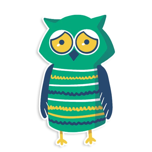 😩 Стикер «learnoff-owl» для Telegram