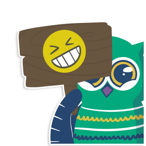 😃 Стикер «learnoff-owl» для Telegram