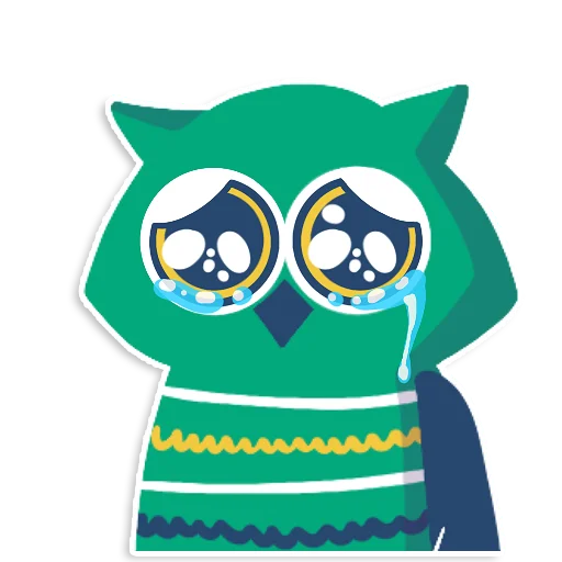 😢 Стикер «learnoff-owl» для Telegram