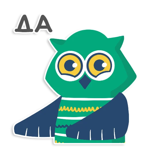 🙆 Стикер «learnoff-owl» для Telegram