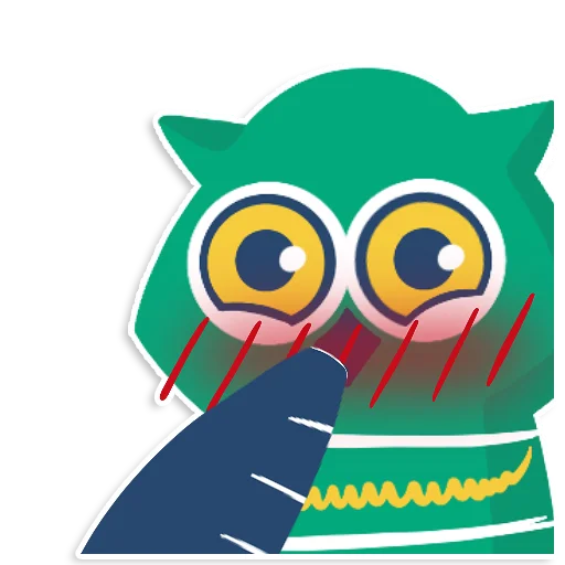 😳 Стикер «learnoff-owl» для Telegram