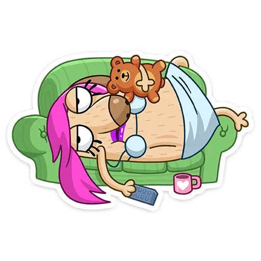 😵 Стикер «Леди Ди» для Telegram