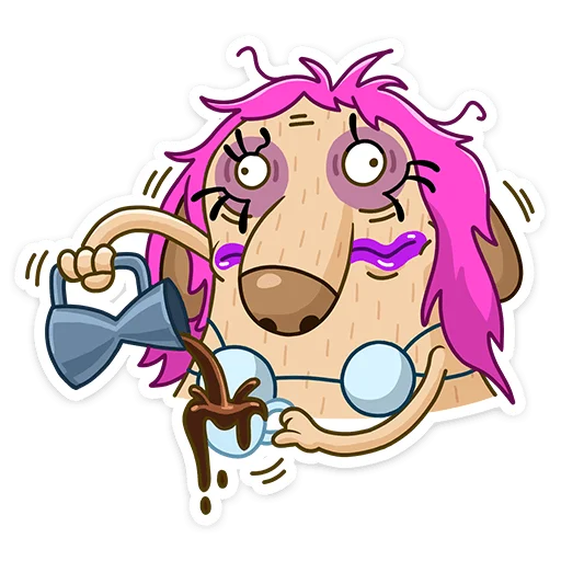☕️ Стикер «Леди Ди» для Telegram