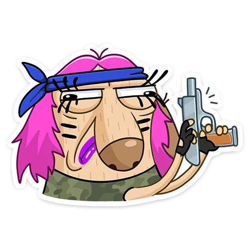 🔫 Стикер «Леди Ди» для Telegram
