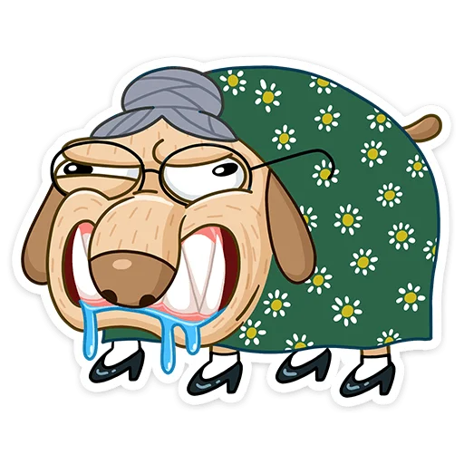 👴 Стикер «Леди Ди» для Telegram