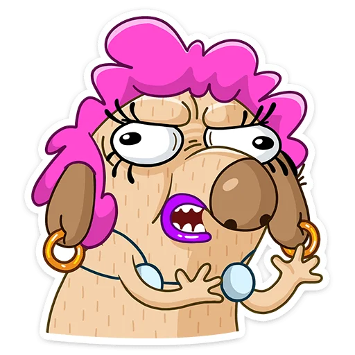👵 Стикер «Леди Ди» для Telegram
