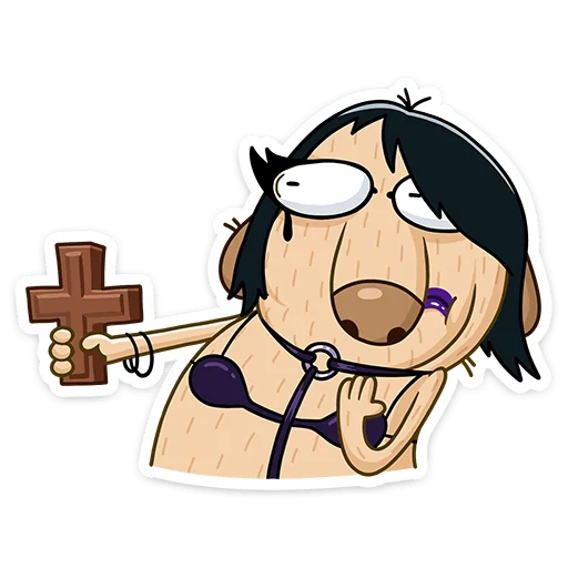 ✝️ Стикер «Леди Ди» для Telegram
