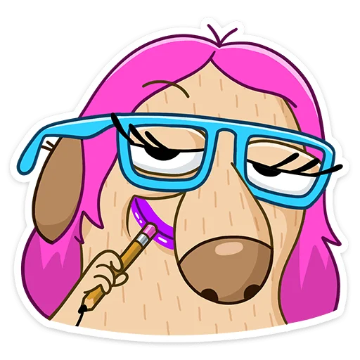 🤓 Стикер «Леди Ди» для Telegram