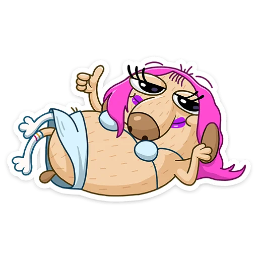 👍 Стикер «Леди Ди» для Telegram