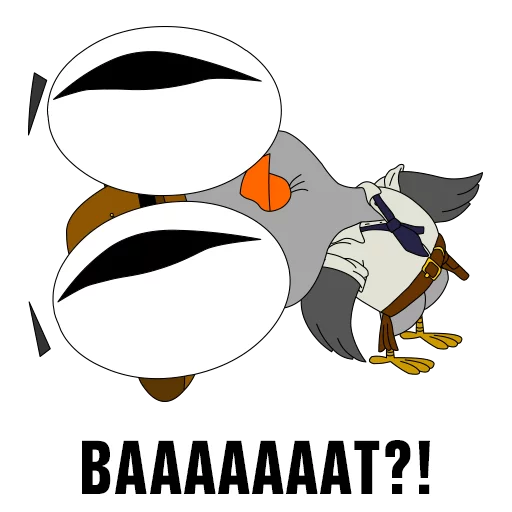 😱 Стикер «Подозрительная сова» для Telegram