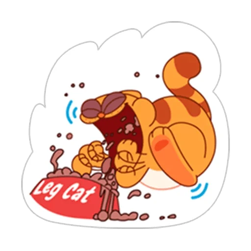 🍔 Стикер «LegCat_macmad» для Telegram