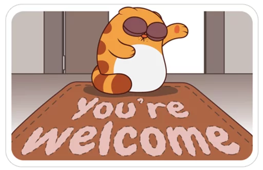 😌 Стикер «Legcat» для Telegram