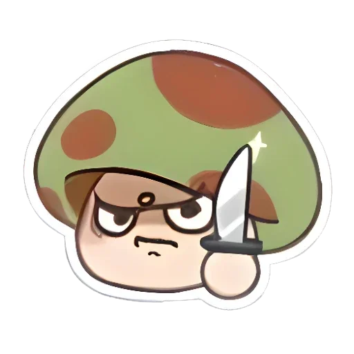 😡 Стикер «Legend of Mushroom» для Telegram