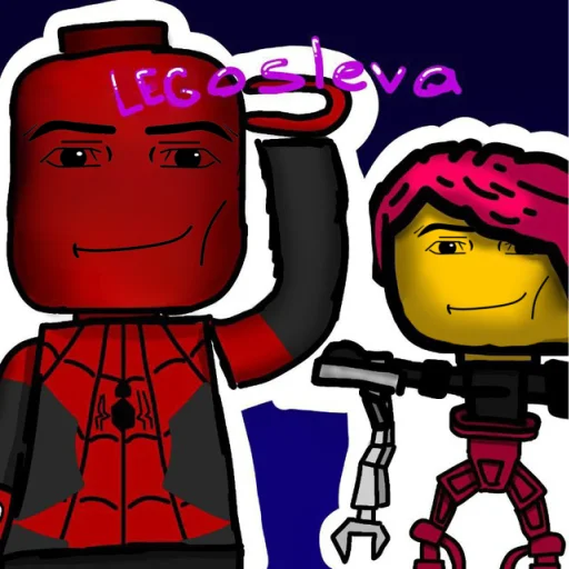 🕷️ Стикер «LegoSleva» для Telegram