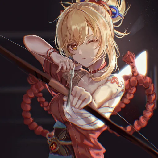 🏹 Стикер «Genshin Impact L E I N H A R D» для Telegram