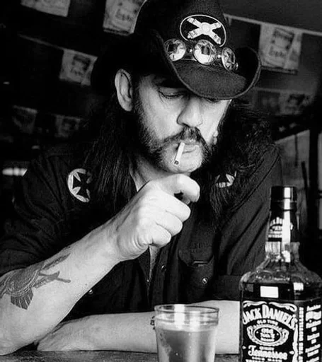 🥃 Стикер «Lemmy Kilmister motorhead» для Telegram