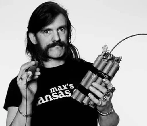 💣 Стикер «Lemmy Kilmister motorhead» для Telegram