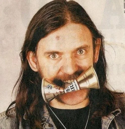 🍺 Стикер «Lemmy Kilmister motorhead» для Telegram