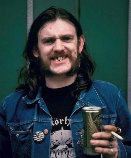 🍺 Стикер «Lemmy Kilmister motorhead» для Telegram