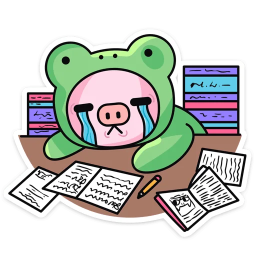 😭 Стикер «Мрак & Люля» для Telegram