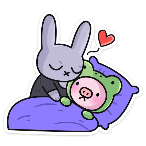 🥰 Стикер «Мрак & Люля» для Telegram