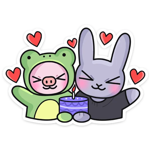 🥰 Стикер «Мрак & Люля» для Telegram